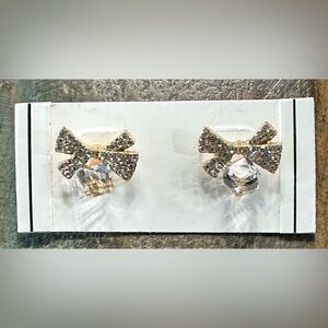 Ⓜ️Crystal Bow Stud Earrings